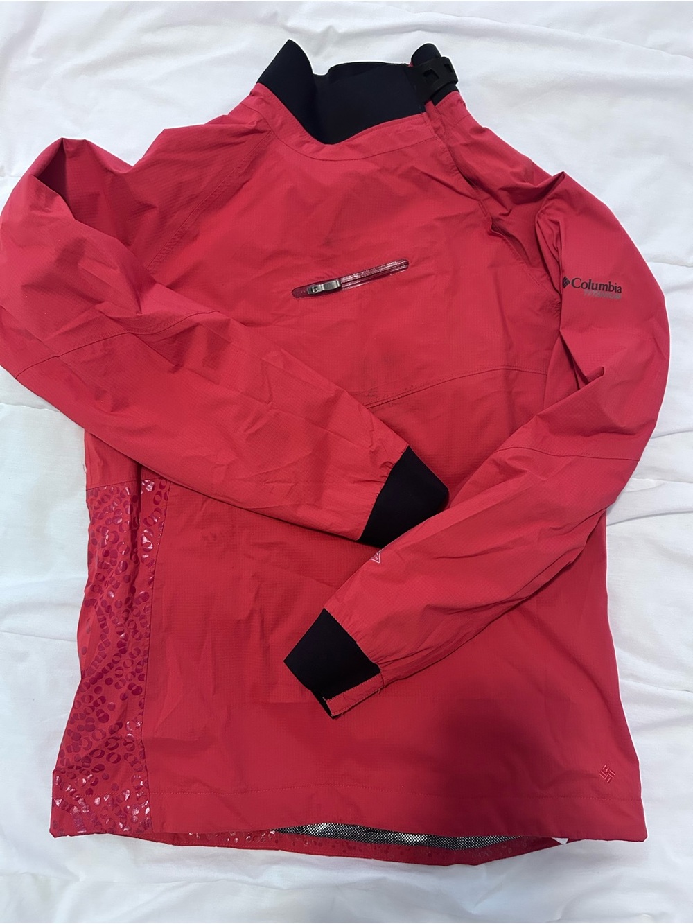 Columbia Women's Red Ski Shell Jacket with Black Trim